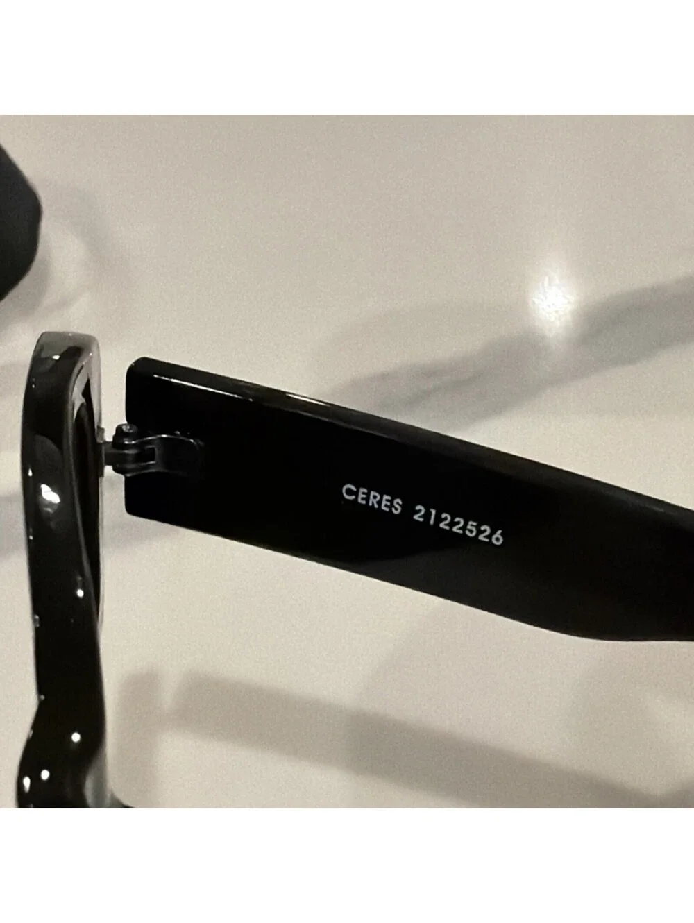 AIRE Ceres Rectangle Black Plastic Sunglasses Smoke womens or mens
